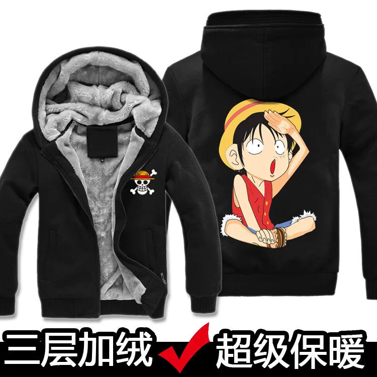 Костюм для косплея из аниме Trafalgar Law худи куртка толстовка Луффи утепленное