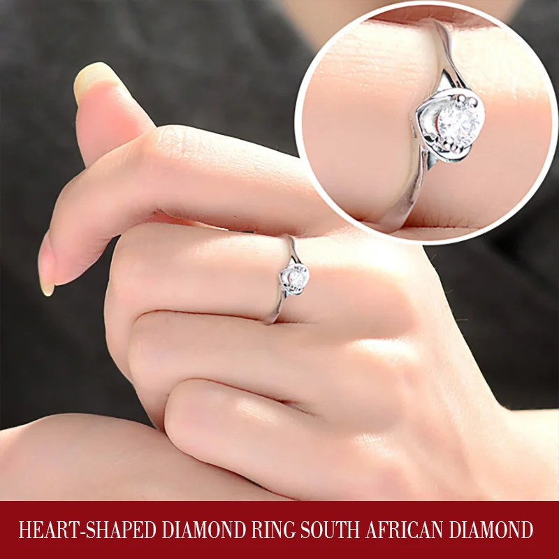 Кольцо с натуральным бриллиантом 18 К золото Свадебное женское предложение