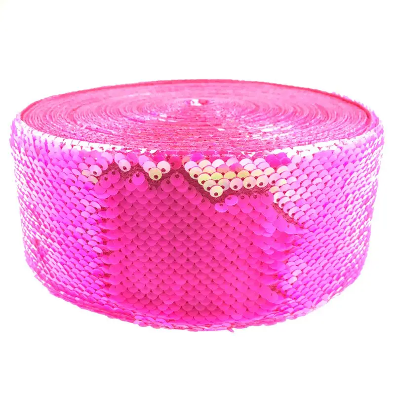 3 &quot75 мм двухсторонняя Блестящая лента золотого цвета с серебром 50 ярдов/рулон