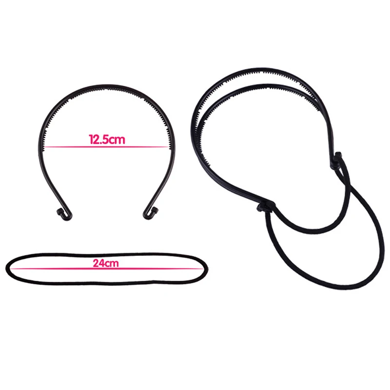 1 шт. двойной обруч для волос повязка на голову регулируемые многовариантные