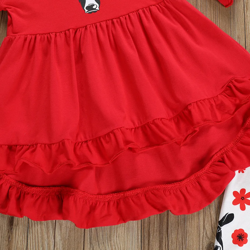 Комплект одежды для маленьких девочек лето 2019 блузка с оборками + штаны цветочным