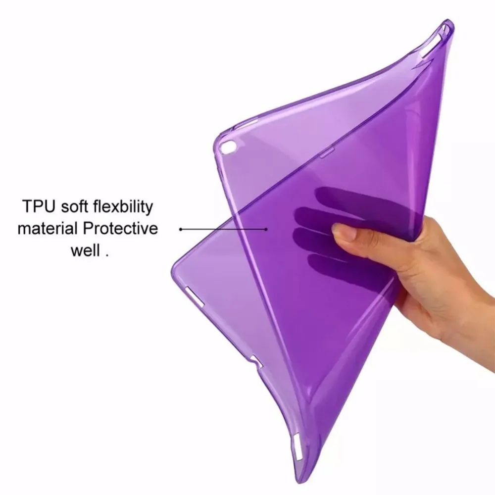 Гибкий мягкий прозрачный ТПУ гелевый резиновый чехол-накладка для iPad 2/3/4 9 7 дюйма