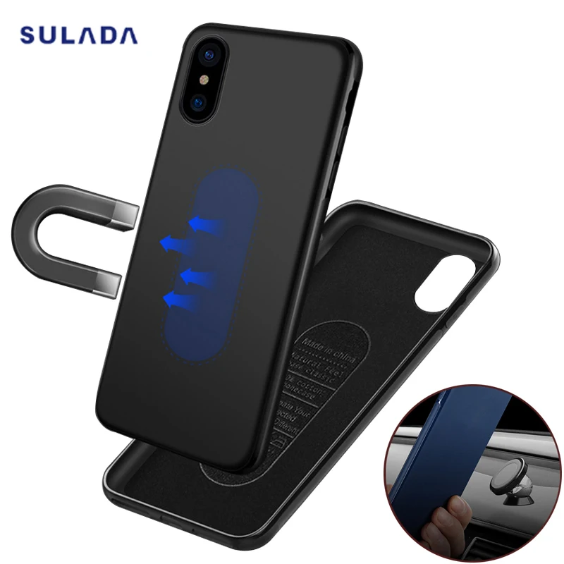Магнитный чехол SULADA для iPhone X 10 роскошный мягкий силиконовый Apple аксессуары