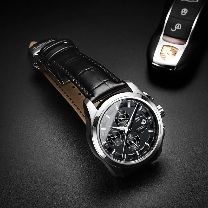 Мужские автоматические часы erkek kol saati mekanik otomatik orologio automatico horloge heren роскошные