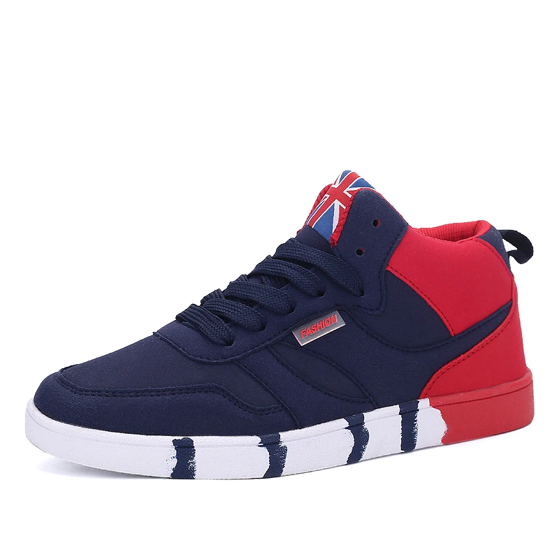 S'SAND мужская Холст Кроссовки Прочный Массаж Skate Интернат Высокие Ботинки для