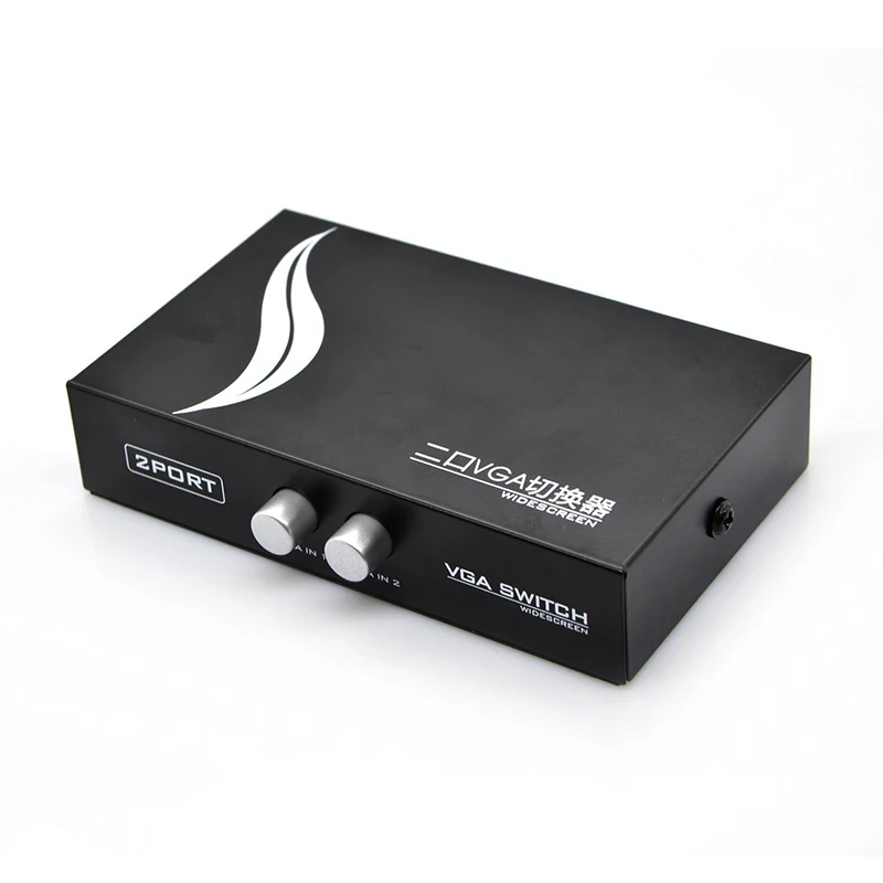Лидер продаж 15HDF 2-портовый 2 в 1 переключатель коробка двухсторонний VGA видео для