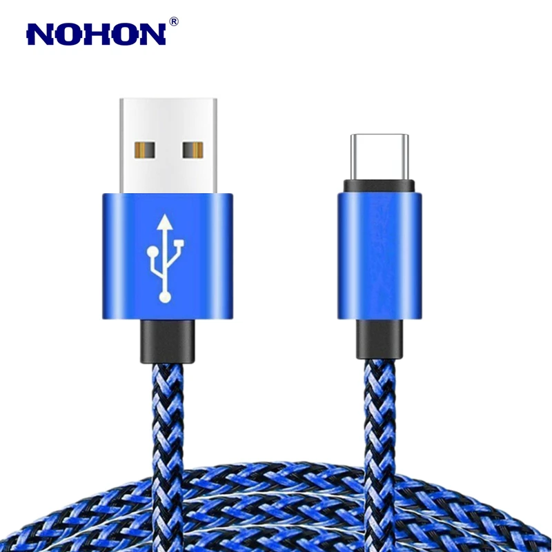 Зарядный кабель USB Type-C в оплетке для Xiaomi 5S 6 8 9 Redmi Note7 Pro Samsung S8 S9 S10 Honor 10 1 м 2 3 |