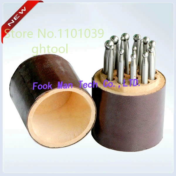

Jewelry Tools Dapping Punches Dapping Block Set 17 pcs jewelry tools
