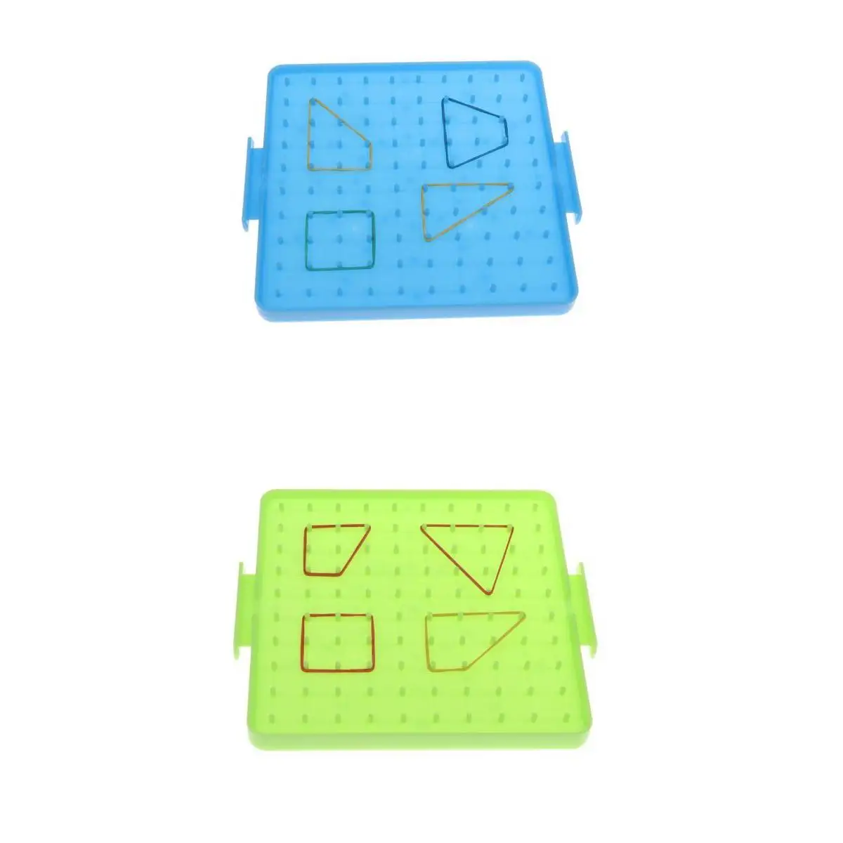 

2 Pieces Plastic Nail Geoboard Plate Preschool Mathematics Teaching Tool Kids Toys