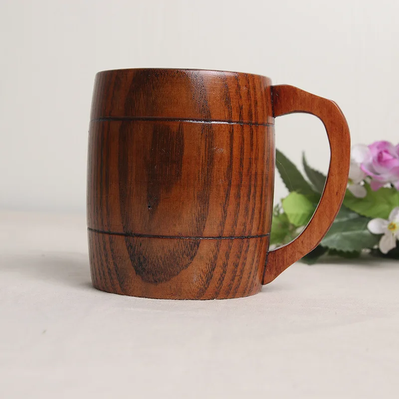 Японский стиль классические ручки деревянные кружки молочная вода пивные чашки