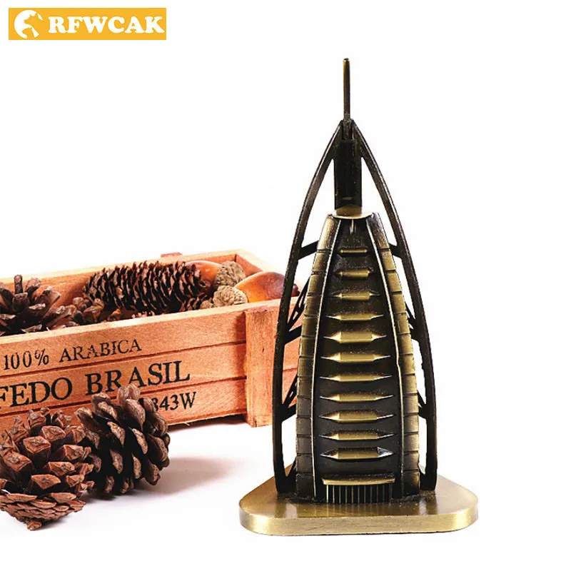 Dropshopping Dubai Sailing Hotel Model Desk Ornaments Travel Souvenirs Creative Gift Vintage Decor Home Decoration Accessories | Дом и сад