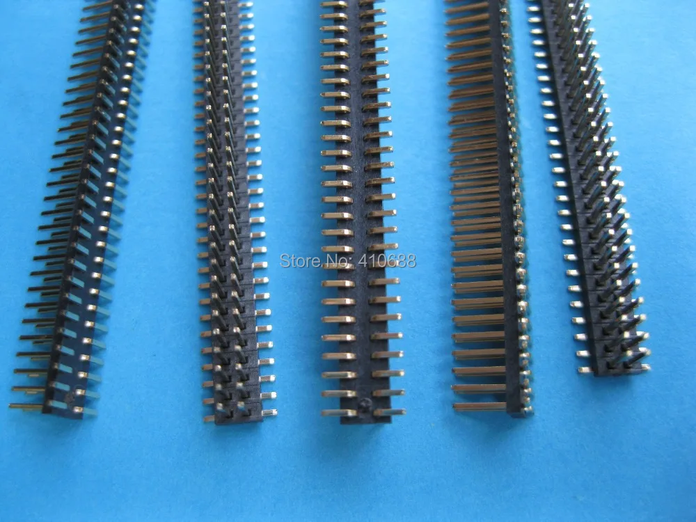 12 шт. Позолоченные SMT SMD 1 27 мм 2x40 80pin разрывный штыревой соединитель двухрядная