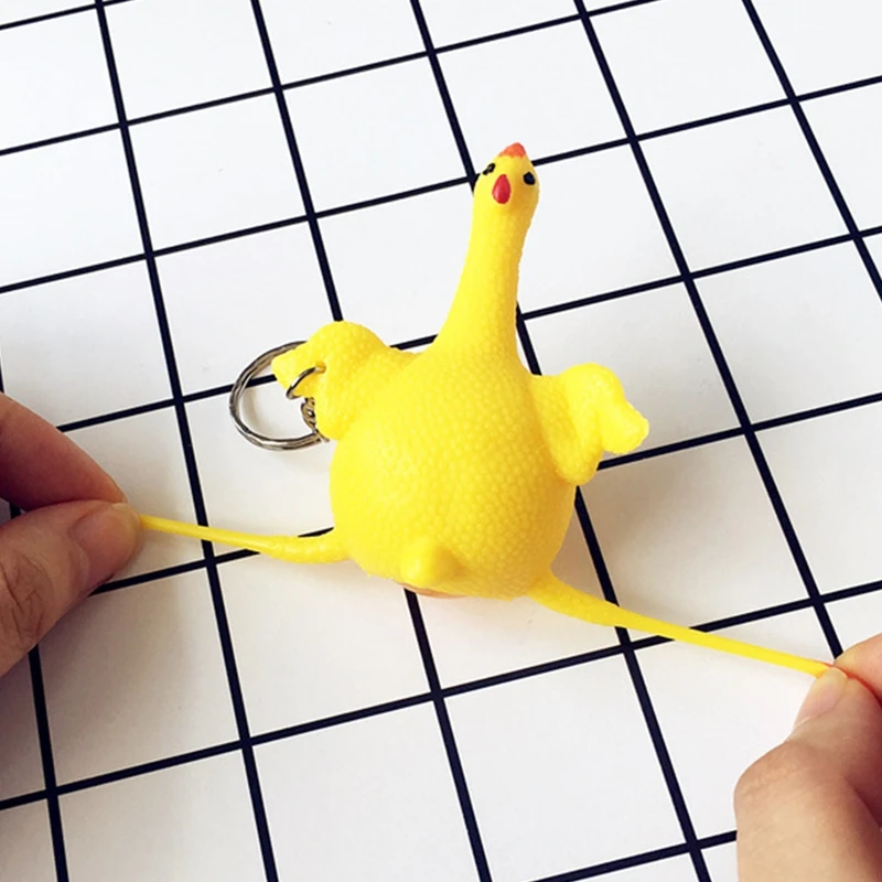Новинка креативные забавные игрушки брелок для ключей в виде жареной курицы