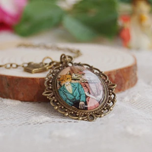 6pcs/lot Cute Mr. Fox and Mrs. Necklaces Love Vintage Bronzed Pendant for Best Friends XL121 | Украшения и аксессуары
