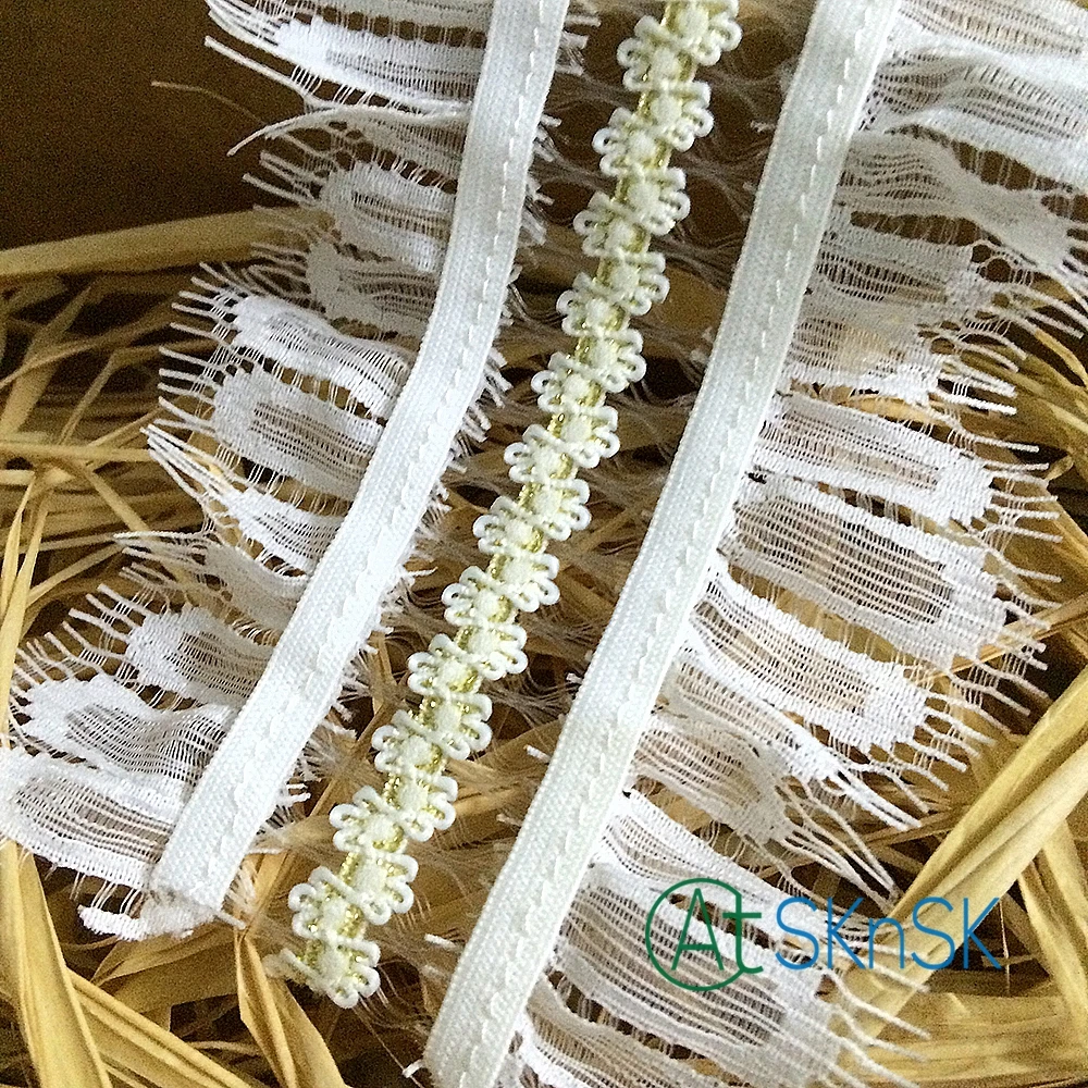 

Guipure Lace 10 yards/lot 9cm wide diy white lace trim beading woman dress sewing decoration A2