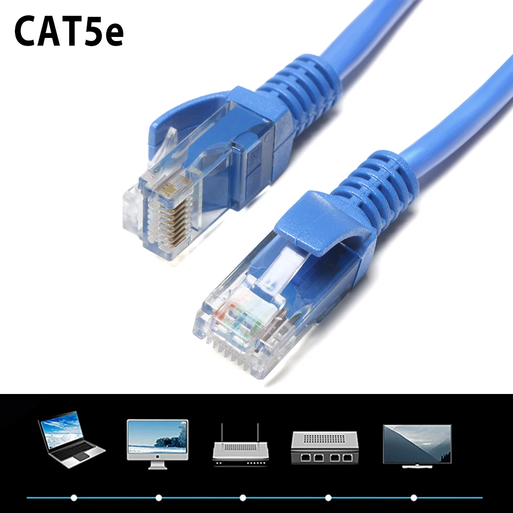 Синий Ethernet Интернет LAN RJ45 UTP сетевой кабель для компьютерного модемного