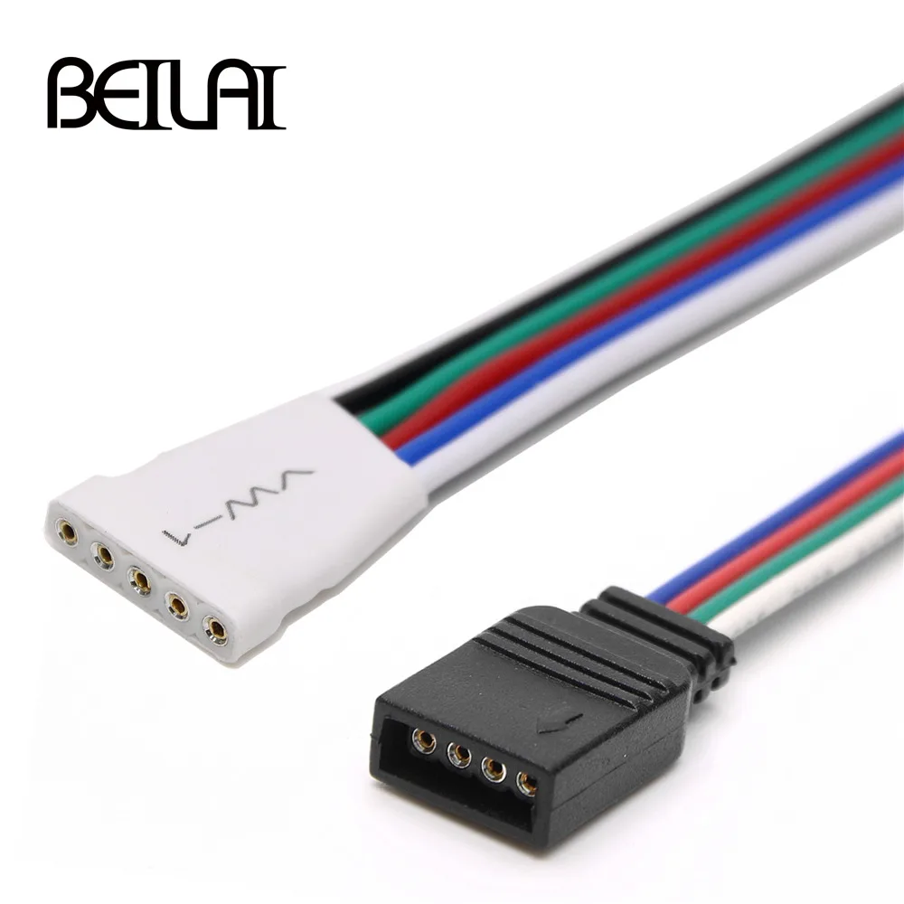 5pin 4pin RGBW RGB Светодиодная лента разъем для SMD 5050 RGBWW Гибкая неоновая 5