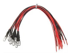 

10PCS Pre wired 3mm Bright Warm RED LEDs Bulb 20cm Prewired 12V LED Bulb Lamp