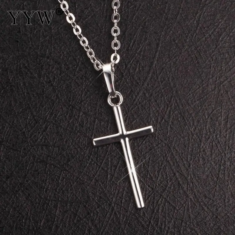 Простая Европейская мода трендовые подвески в стиле панк с крестом ожерелье для