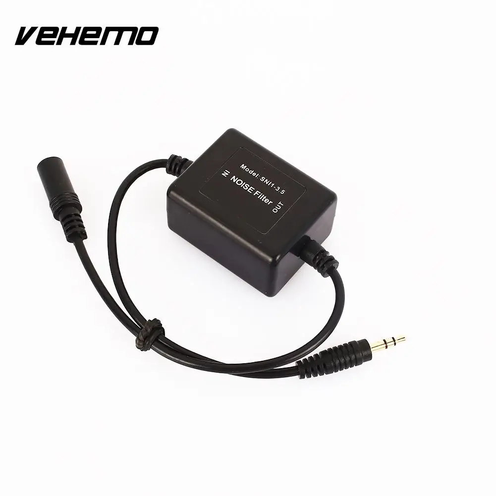 Vehemo AUX Plug 3,5 мм фильтр для подавления шума аудио фильтр для автозвука установка подавитель шума убийца шумоподавление