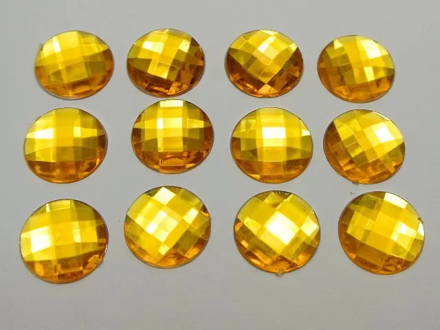 100 смешанных цветов акриловые стразы с плоской задней поверхностью граненые