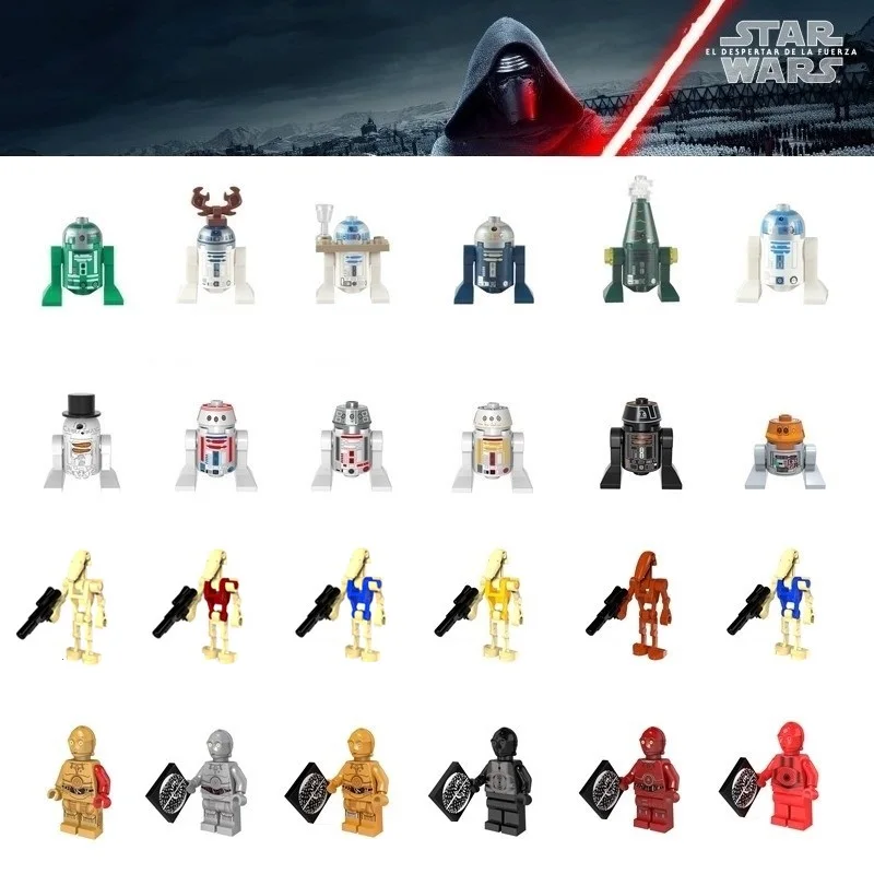 Фигурки из фильма Звездные войны R2D2 1 шт. строительные блоки совместимые с
