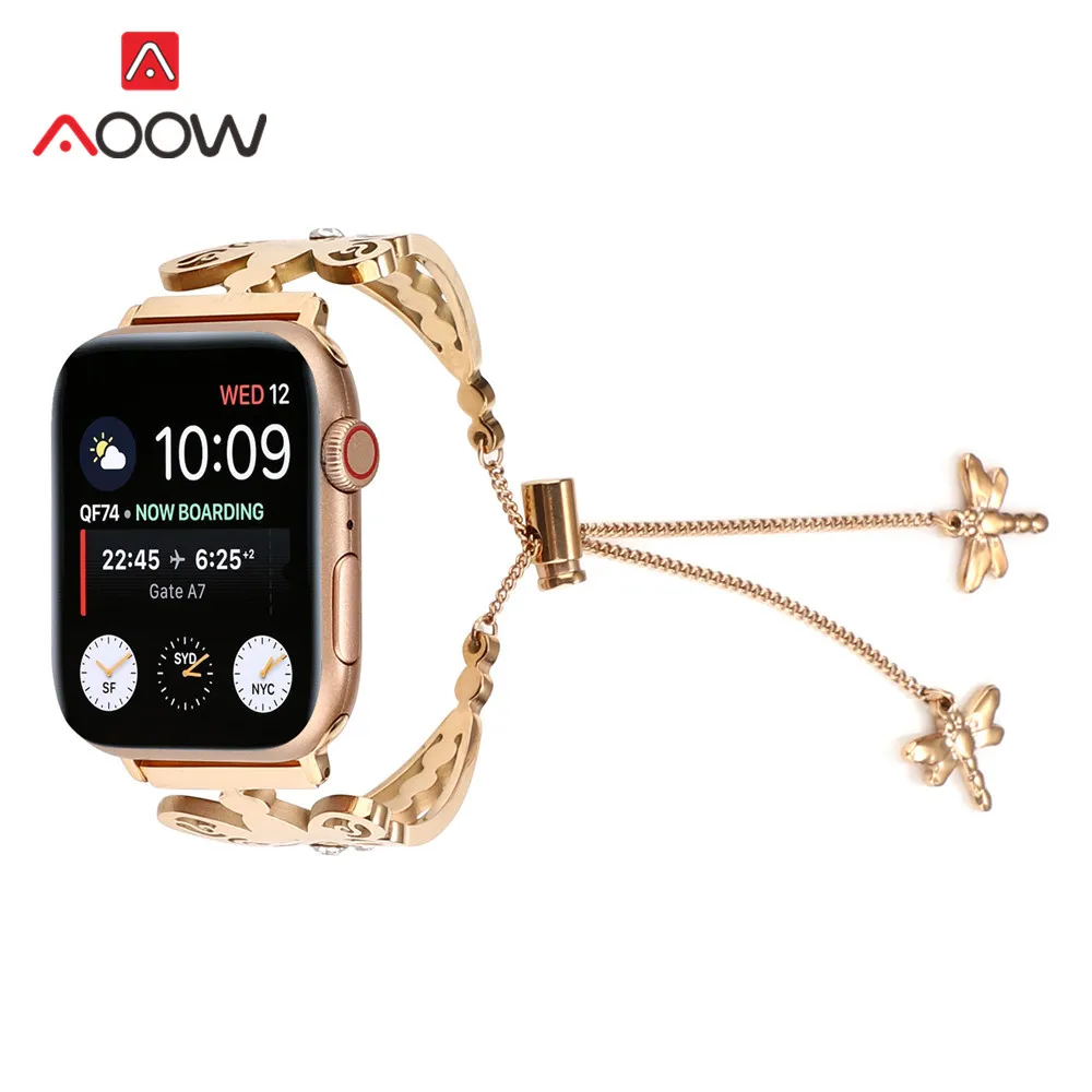 Браслет металлический для Apple Watch 40 мм 44 38 42 мм|Ремешки часов| |