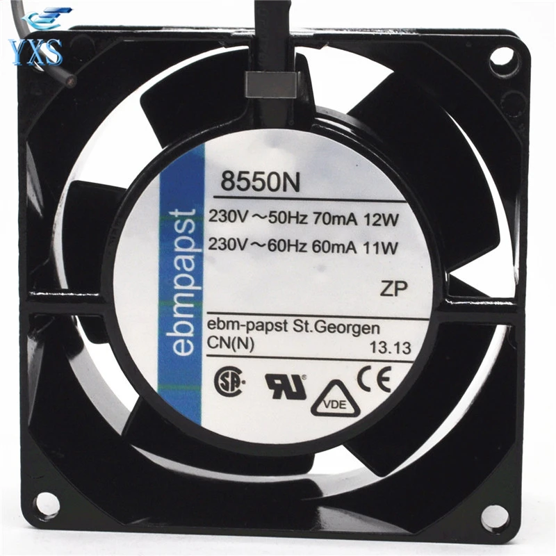TYP 8550N AC 230 в 11 Вт/12 Вт 0.06A/0.07A 50/60 Гц 2700 об/мин 2 провода 8038 8 см 80*80*38 мм все