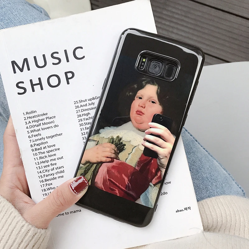 YHBBCASES чехол для телефона с масляной росписью Samsung Galaxy S10 5G S8 S9 Plus Мягкий Note 10 8
