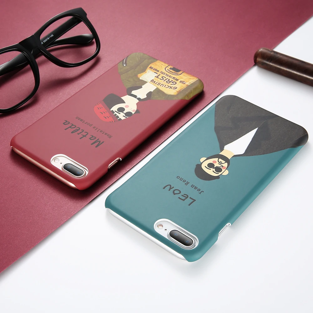 KISSCASE пара индивидуальность чехол для iPhone 5 5S SE X XS MAX XR 6 6S 7 8 Plus Killer Leon Жесткий ПК