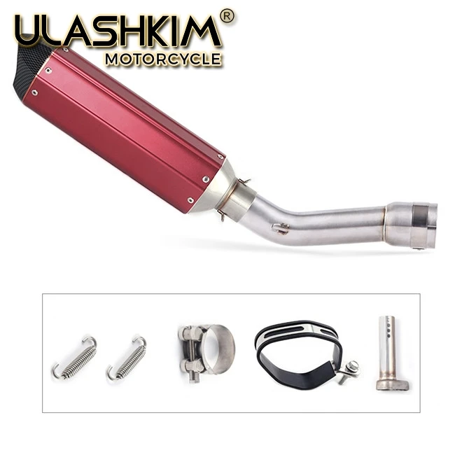 same photo Motorcycle Full System Exhaust Escape Muffler Middle Connect Link Pipe Slip On For YAMAHA FZ1 FZ1N FZ1000 2005 to DB-KILLER - Цвет: same photo