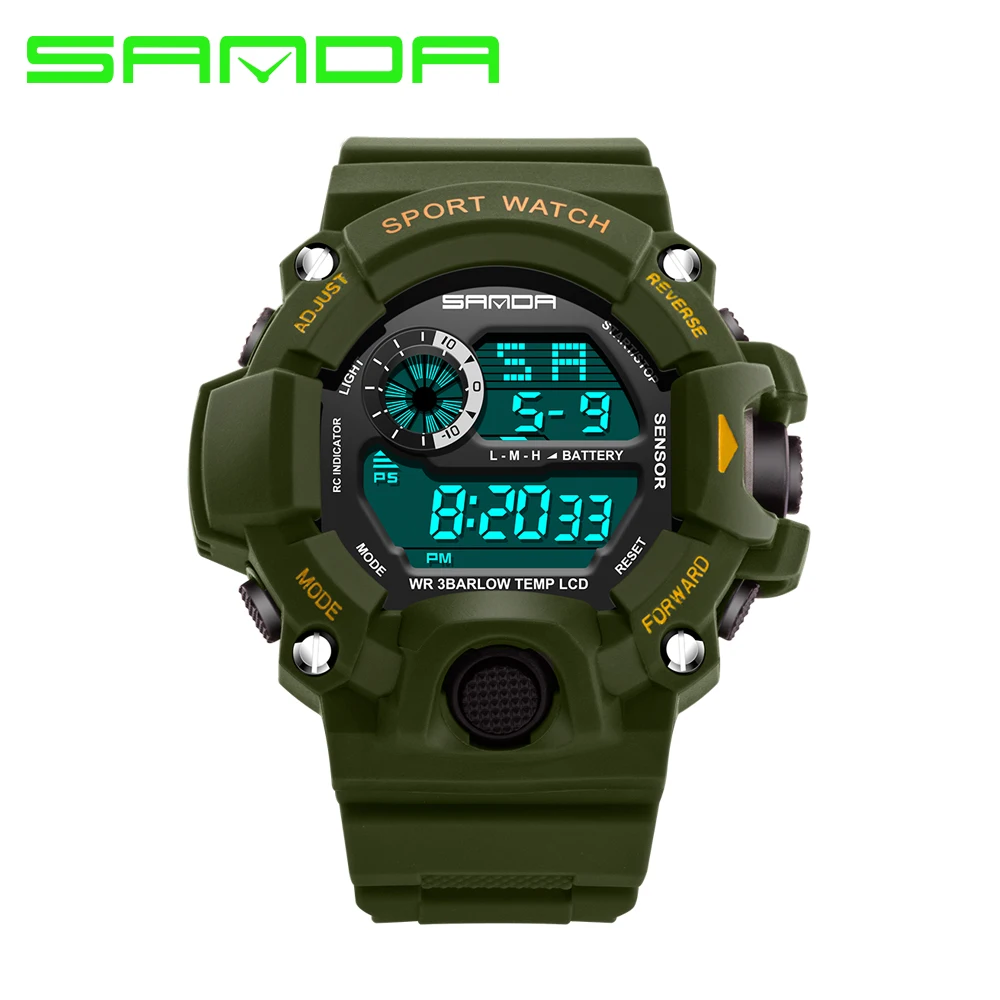 Мужские спортивные часы S SHOCK военные модные наручные для дайвинга мужчин