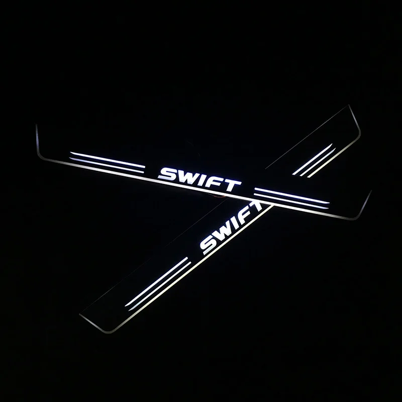 

SNCN LED Car Scuff Plate Trim Pedal Door Sill Pathway Moving Welcome Light For Suzuki Swift 2015 2016 2017 2018 Accessories