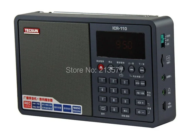 Бесплатная доставка знаменитый TECSUN Mini портативный Радиоприемник ICR110 AM/FM