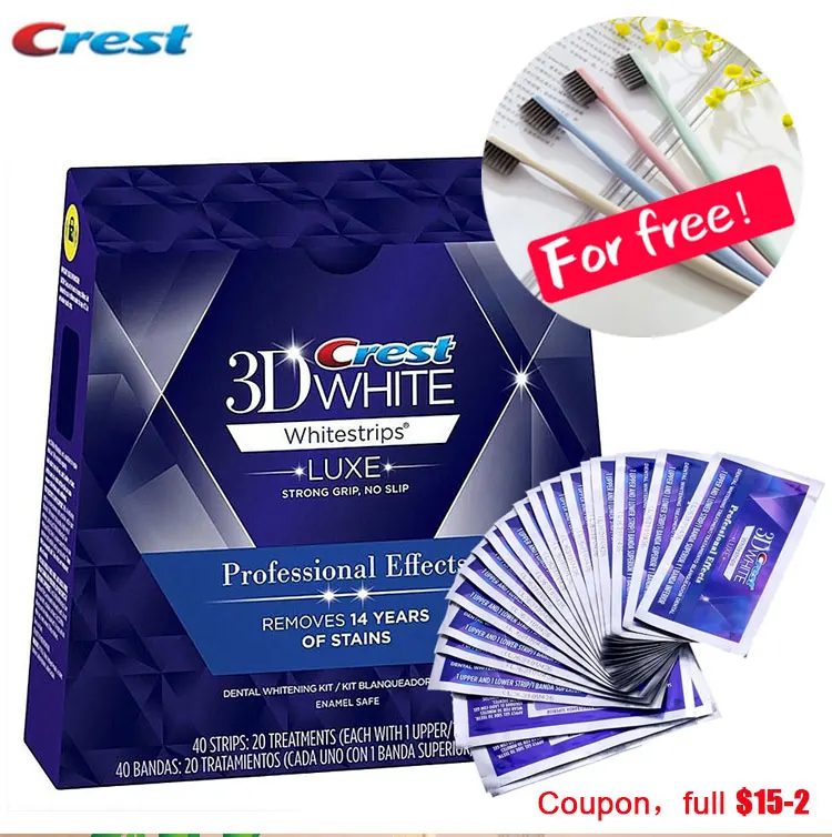 3D Whitestrips Luxe профессиональные эффекты средство для гигиены полости рта Отбеливание зубов для ухода за кожей белые полоски