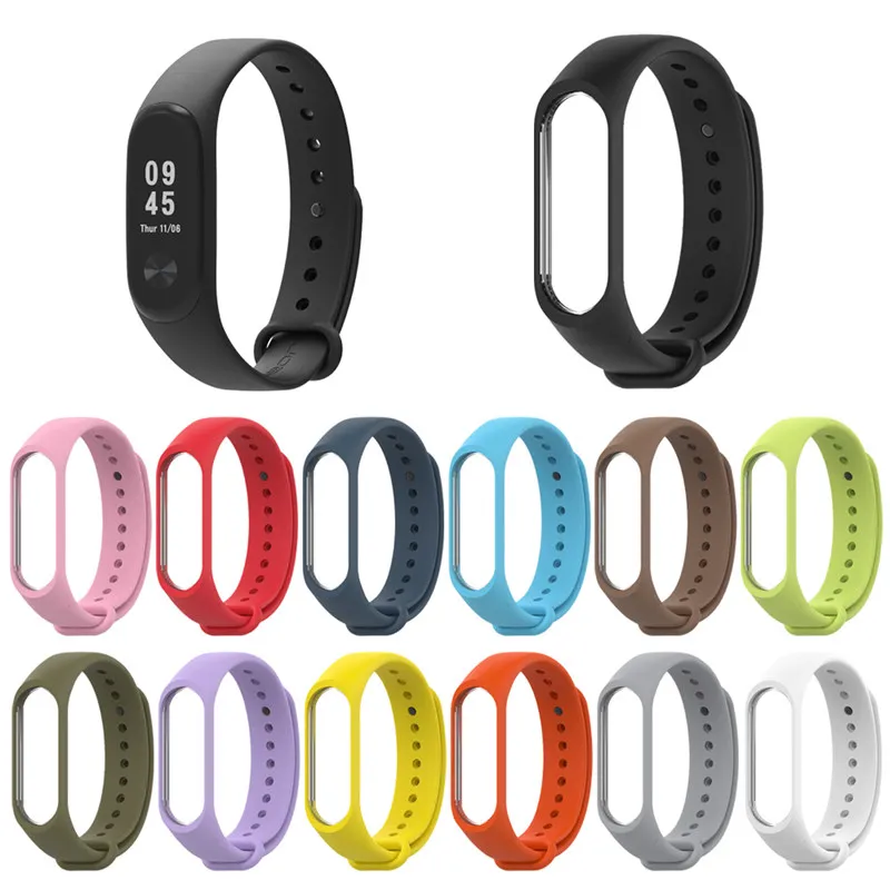 Браслет для Xiaomi Mi band 4 3 спортивный силиконовый ремешок на запястье Miband смарт