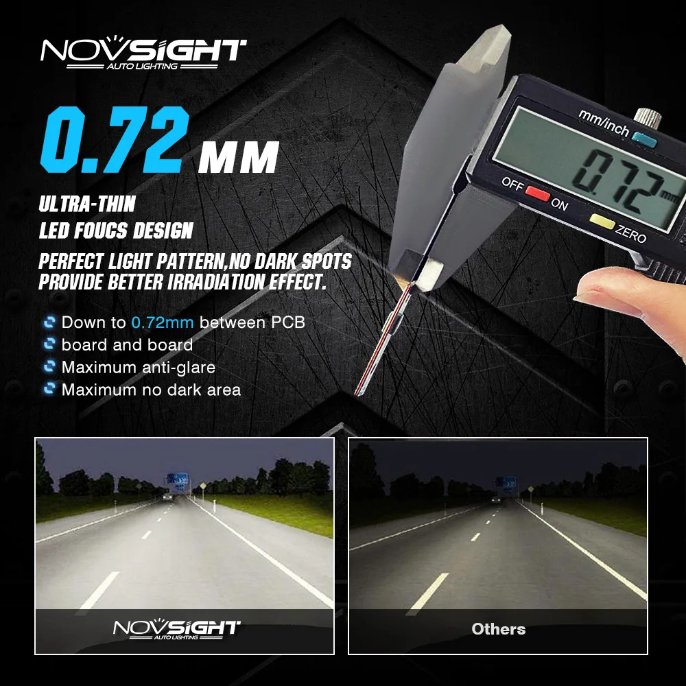 1:1 дизайн NOVSIGHT новейшая технология Автомобильных Фар H4 LED H7 H11 H8 H9 HB3 9005 HB4 9006 50 Вт