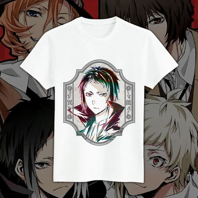16 Новая футболка Bungou для бродячих собак Nakahara Chuuya дазай Осаму, Мужская футболка, летние футболки, топы - Цвет: 16