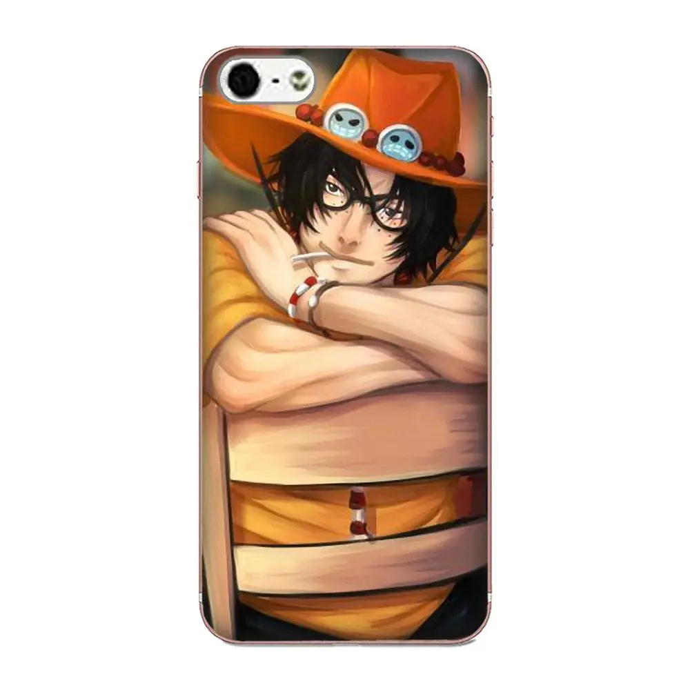 TPU чехол для телефона Apple iPhone 4 4S 5 5C 5S SE 6 6S 7 8 Plus X XS Max XR Portgas D Ace One Piece | Мобильные