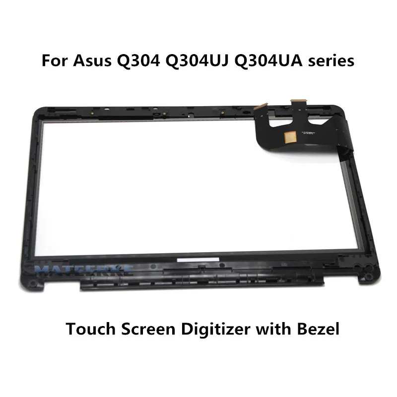 

with Frame 13.3 Touch Front Panel Replacement For Asus Transformer Book Flip Q304 Q304U Q304UJ Q304UA Touch Digitizer