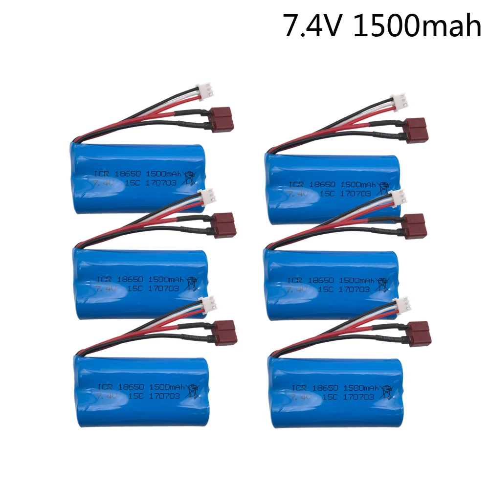 7 4 V 1500mAh высокий разряд 15c 18650 2S 12428 радиоуправляемая модель автомобиля вертолет