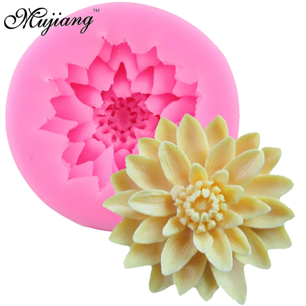 Силиконовые формы для мастики Mujiang цветок маргаритки украшение торта форма