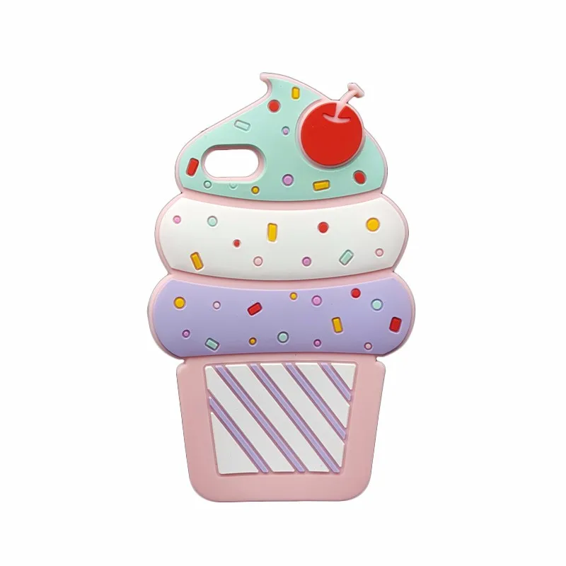 3D Cartoon Ice Cream Soft Silicone Case For iPhone 5s SE 6 6s 7 8 plus X XS MAX XR Back Cover New Christmas Halloween Gift |