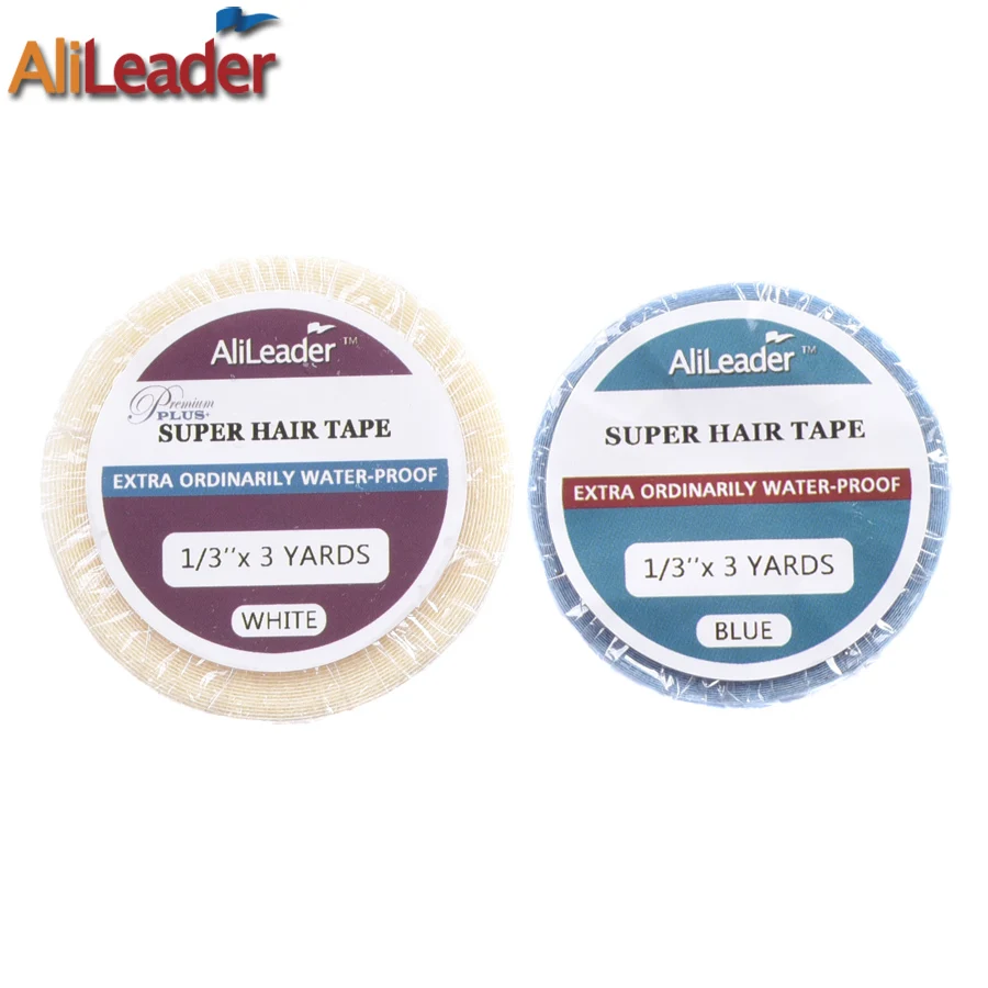 Новинка 1 рулон синяя/белая супер синяя лента Alileader для наращивания волос
