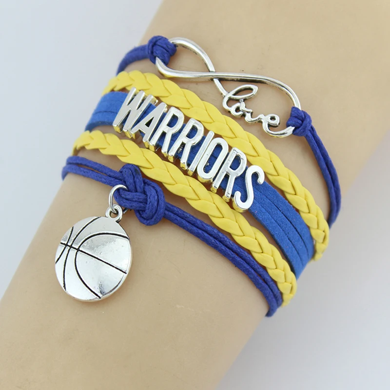 Бесконечность любовь Золотое состояние баскетбольная команда браслет