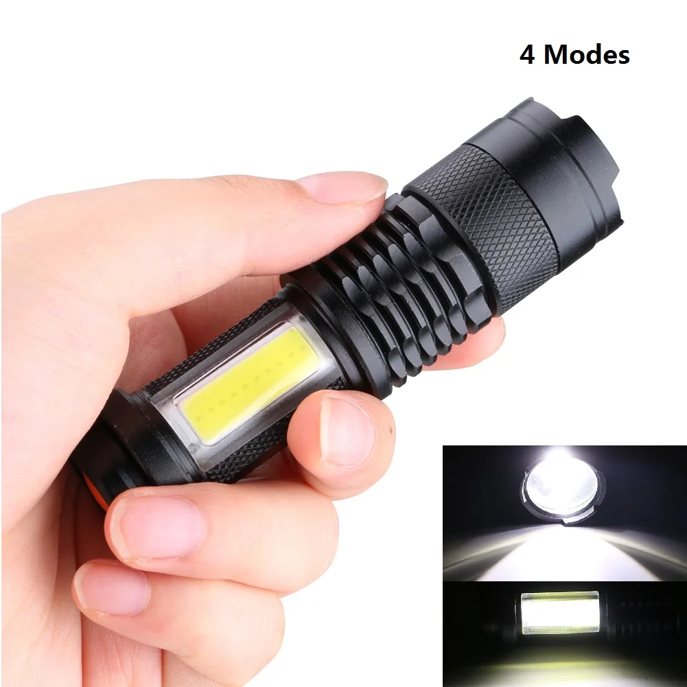 COB LED COB светодиодный рабочий свет Мини УФ-вспышка светильник Масштабируемая фокусировка лампа водонепроницаемый ручной фонарь Карманный светильник аварийный светильник ing By 14500/AA - Испускаемый цвет: COB LED