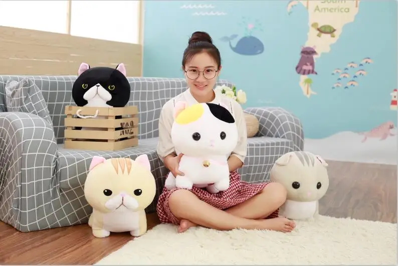 30 см милые короткие ноги Манчкин кошка Подушка плюшевая игрушка кукла кошка детский подарок