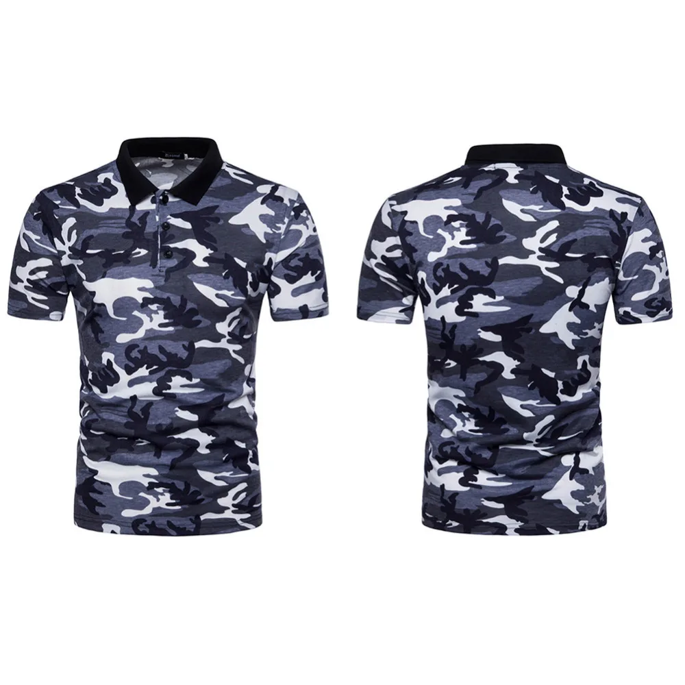 Мужская одежда камуфляжная рубашка мужская 2018 Летняя Повседневная дышащая с
