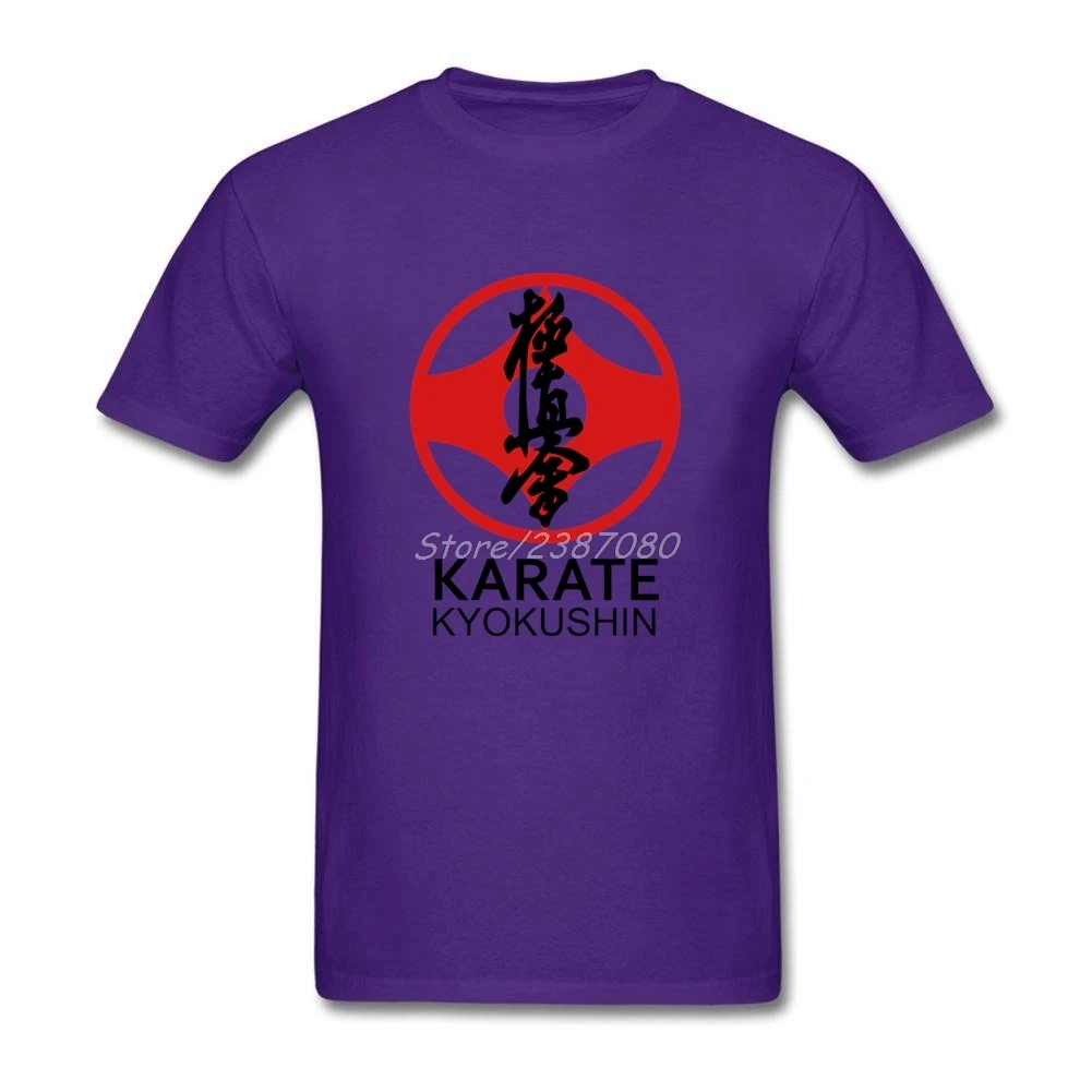Kyokushin Karate Kanji T Shirt Short Sleeve Men's T-shirts Popular Free Shipping O-neck Cotton Plus Size Tees Shirts Homme | Мужская