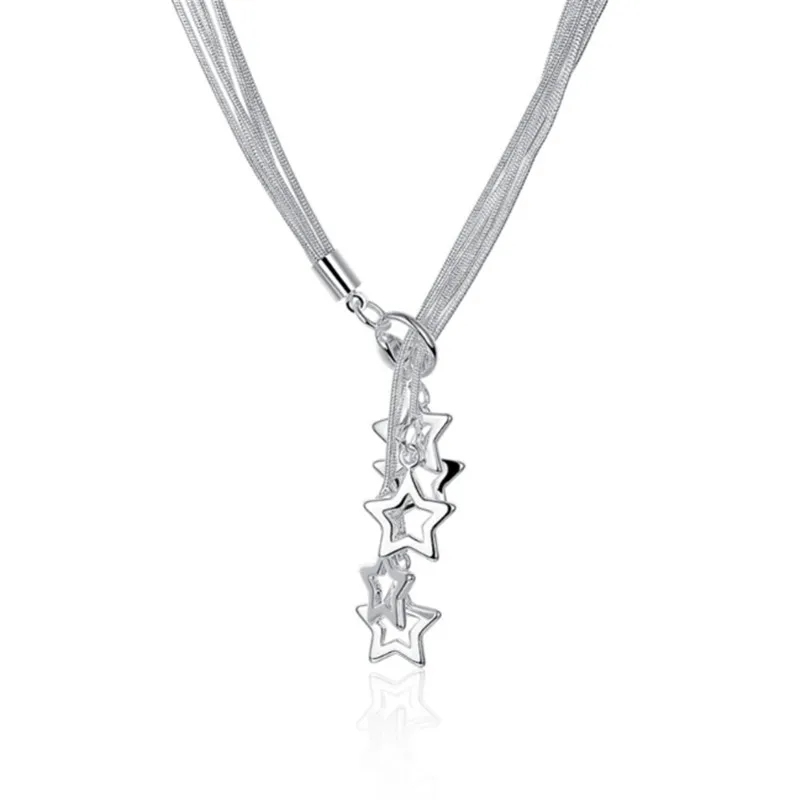 Женское многослойное серебряянное колье Argent чокер Гавайские ювелирные изделия